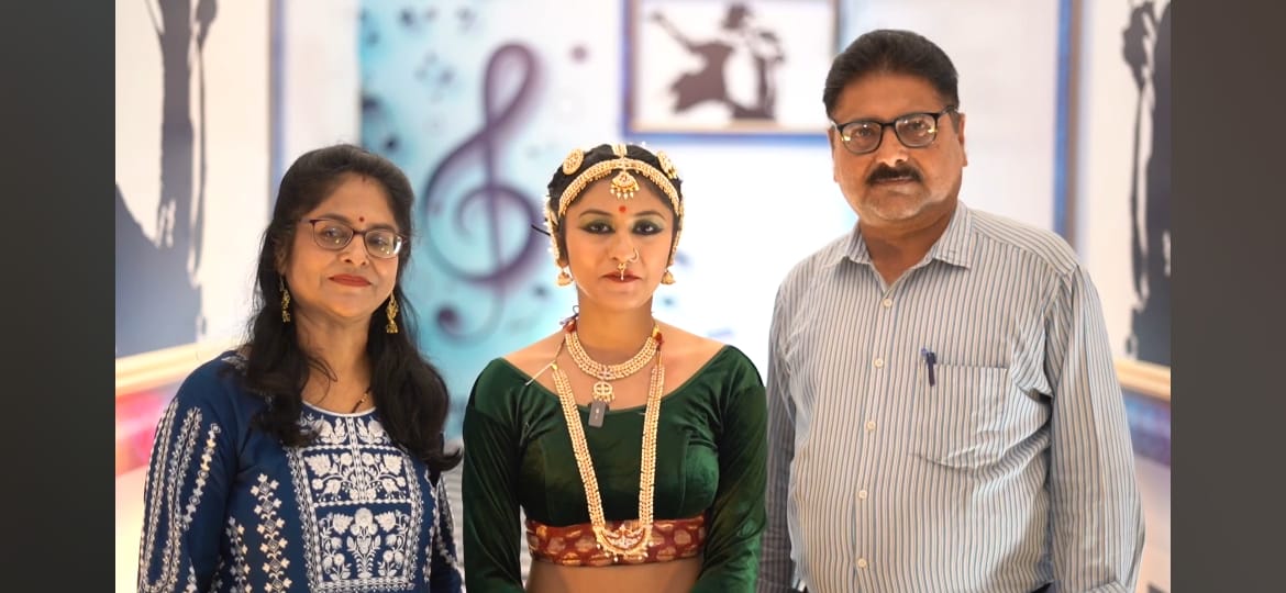 Classical Dancer with Parents