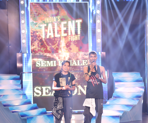 India's Talent Fight multi-camera broadcast crew filming live reality television episode