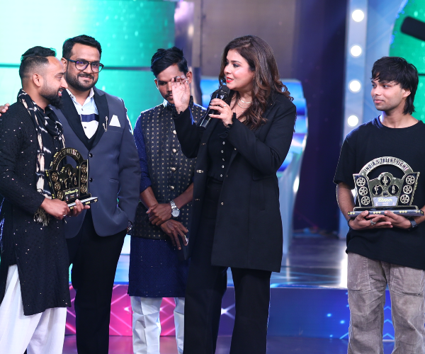 Closing broadcast frame of India's Talent Fight Episode 1 with brand logo and credits